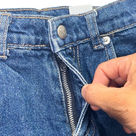 Vintage Guess Jeans Shorts 90s Y2K Medium Wash Denim Side Stripe Toddler 6Y - Picture 8 of 11